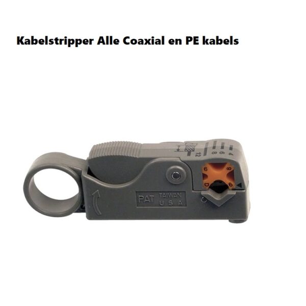 Kabelstripper voor alle UTP en coaxkabels PE en RG basic