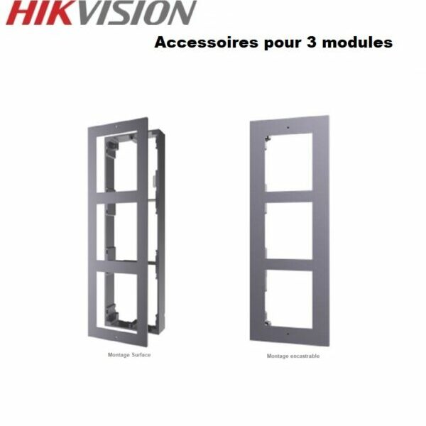 Hikvision DS-KD-ACW3 Interphone Accessoires cadre montage 3 modules
