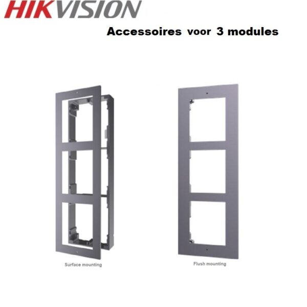 Hikvision DS-KD-ACW3 Intercom accessoires opbouwframe 3 module