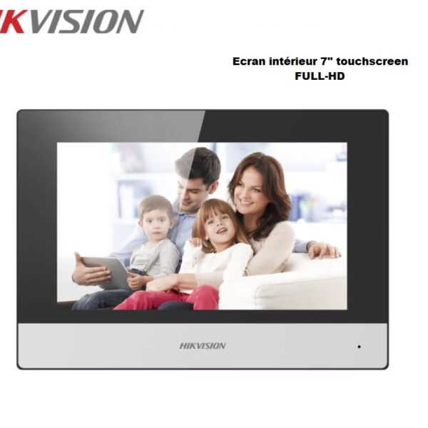 HIKVISION DS-KH6320-WTE1 Interphone ecran poste interieur 7" Full-HD WiFi