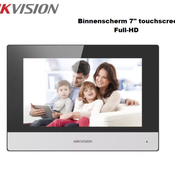 Hikvision DS-KH6320-WTE1 Intercom 7" binnen scherm Full-HD PoE WiFi
