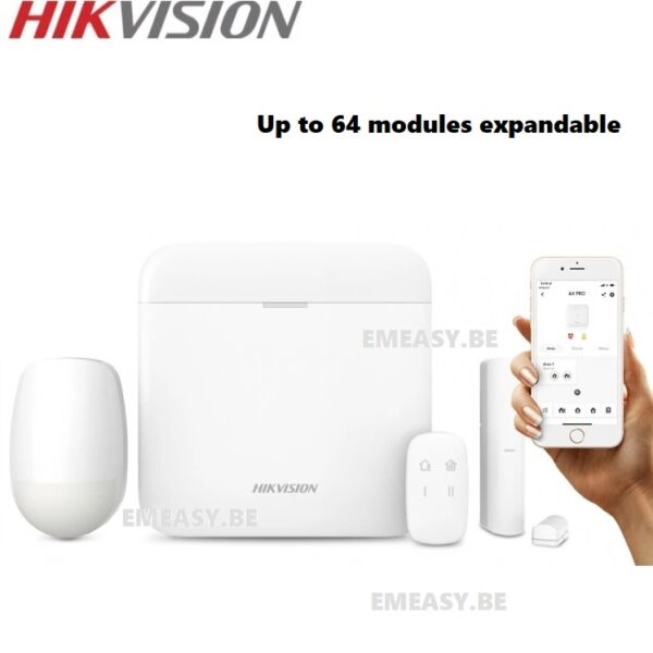 HIKVISION Alarm starterkit ax-pro 64 draadloze - DS-PWA64-KIT-WE