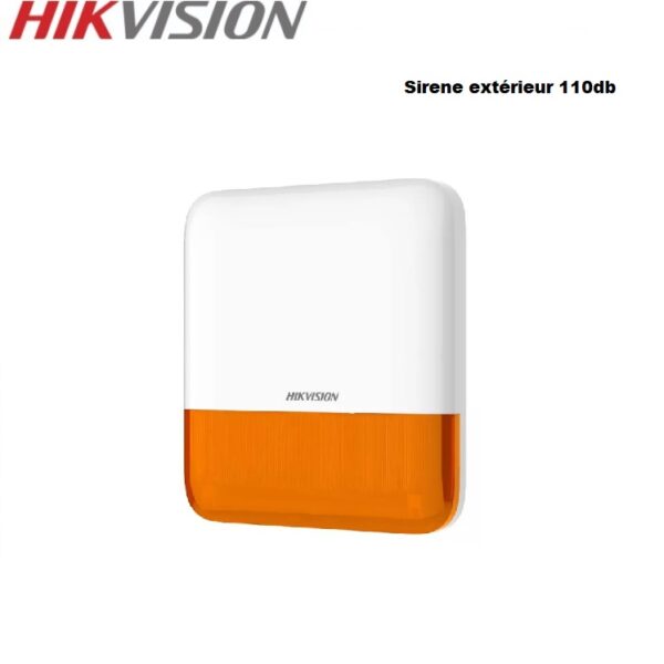 HIKVISION DS-PS1-E-WE Alarme sirene exterieur ax pro sans fil Orange