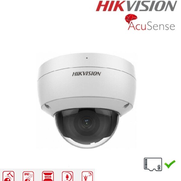 HIKVISION AcuSense Dome Camera 4MP nachtzicht 30m - Micro - DS-2CD2143G2-IU