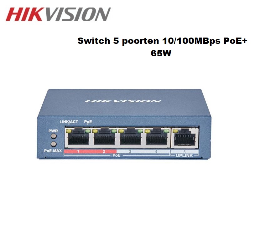 Hikvision-sitch-poe-5-DS-3E0105P-E-Em-nl