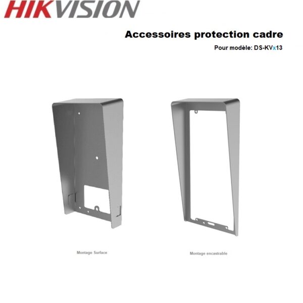 Hikivision DS-KABV8113-RS interphone accessoires cadre de protection