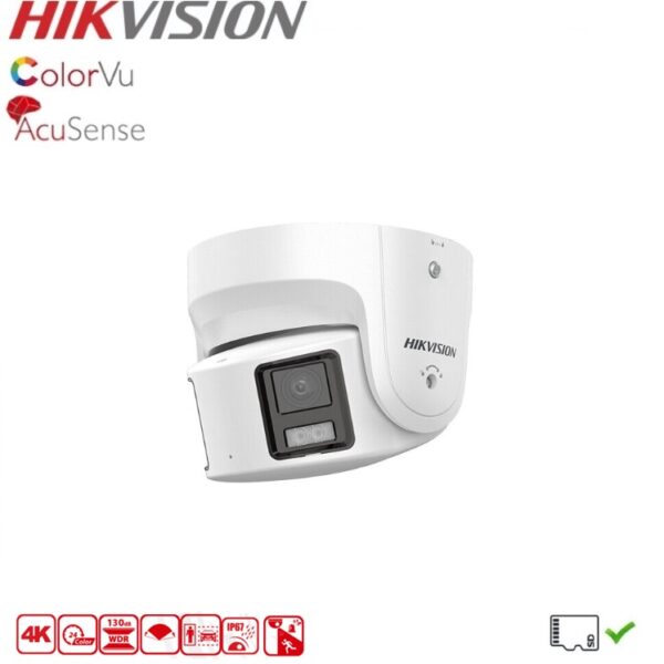 HIKVISION DS-2CD2387G2P-LSU Camera tourelle panoramique Colorvu AcuSense 8MP