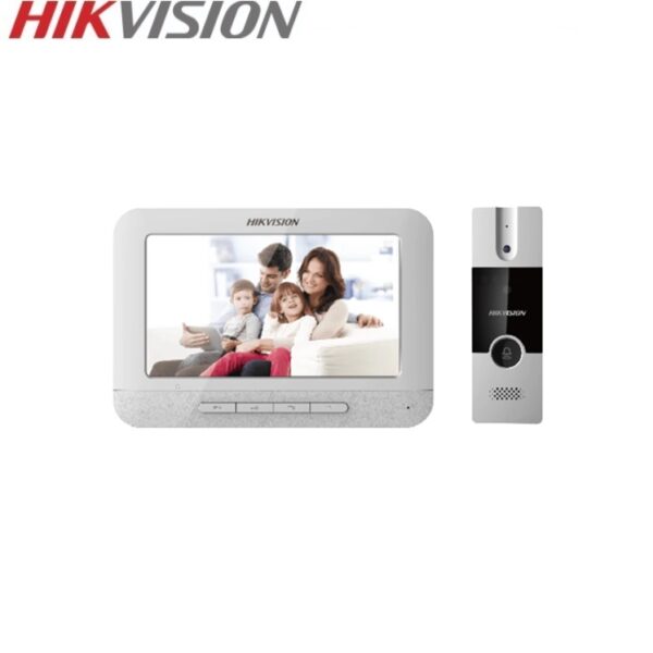 Hikvision DS-KIS202T Kit Interphone vidéo 4 fils 1 bouton + ECRAN 7”