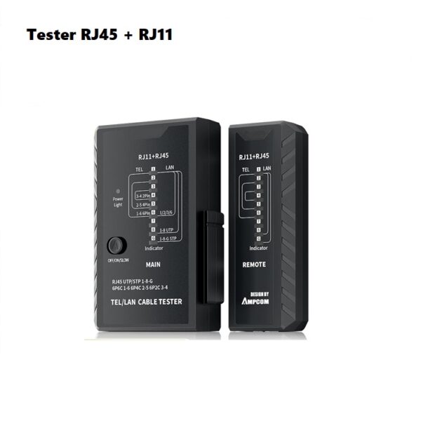 Netwerk kabeltester RJ45 LAN Ethernet + RJ11