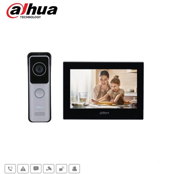 Dahua KTW02 Kit Interphone vidéo IP 1 bouton d'appels