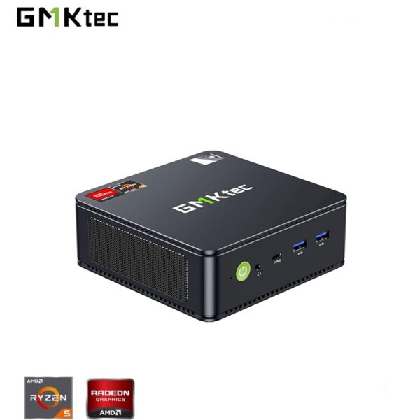 GMKtec NucBox M6 Mini PC - CPU AMD Ryzen R5 6600H GPU AMD Radeon 660M - DDR5 SSD WiFi 6 BT5.2 PC Gaming