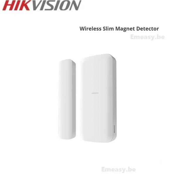 Hikvision DS-PDMCS-EG2-WE Alarme Détecteur Ouverture Contact mince sans fil