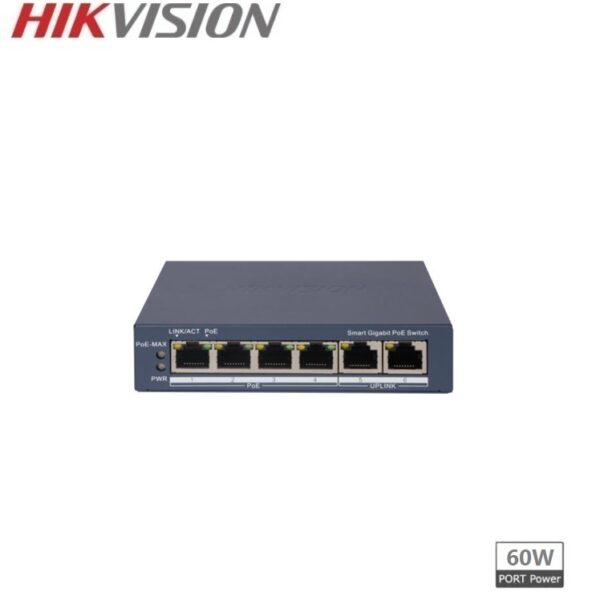 HIKVISION DS-3E1506P-EI Switch pro PoE 60W Smart Gigabit