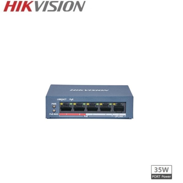 HIKVISION DS-3E0105P-E/M(B) Switch PoE 35W Fast Ethernet