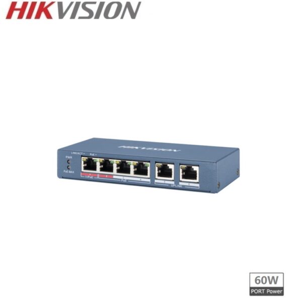 HIKVISION DS-3E0106HP-E Switch Pro PoE 60W Fast Ethernet