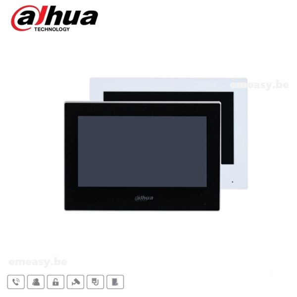 Dahua DHI-VTH2621G(W)-WP Intercom met 7″ binnenscherm - PoE, WiFi