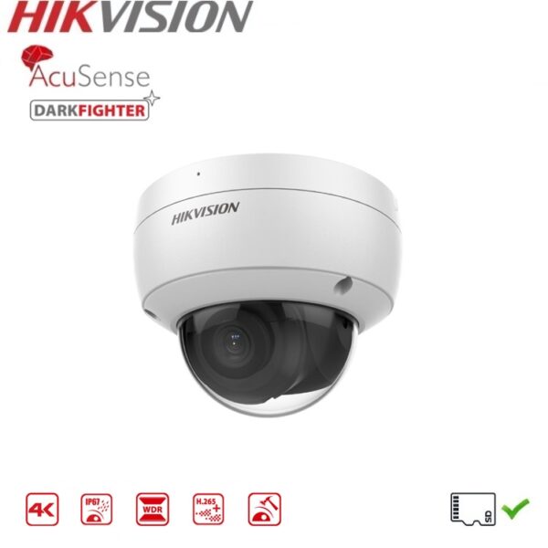 Hikvision DS-2CD2186G2-ISU Domecamera AcuSense Darkfighter 8MP