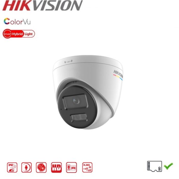 HIKVISION DS-2CD1347G2H-LIUF Camera tourelle ColorVu Smart Hybrid Light 4 MP