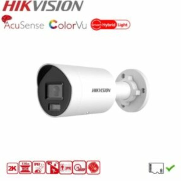 HIKVISION DS-2CD2047G2H-LIU/SL Bulletcamera 4MP ColorVu AcuSense HybridLight