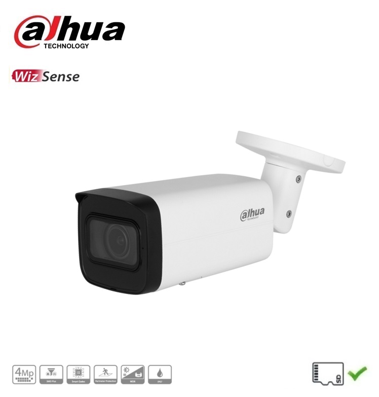 Dahua IPC-HFW2441T-ZS Camera Bullet 4MP WizSense Lentille motorisée 2.7 mm - 13.5 mm