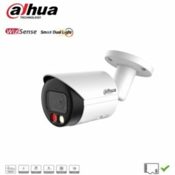 Dahua IPC-HFW2449S-S-IL Bullet Camera 4MP WizSense Smart Dual Light