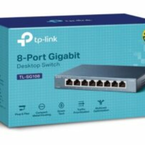 Tp-Link Omada TL-SG108 Switch Gigabit de bureau 8 ports 10/100/1000Mbps