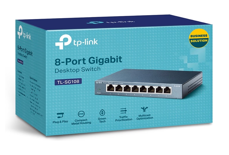 Tp-Link Omada TL-SG108 Switch Gigabit de bureau 8 ports 10/100/1000Mbps