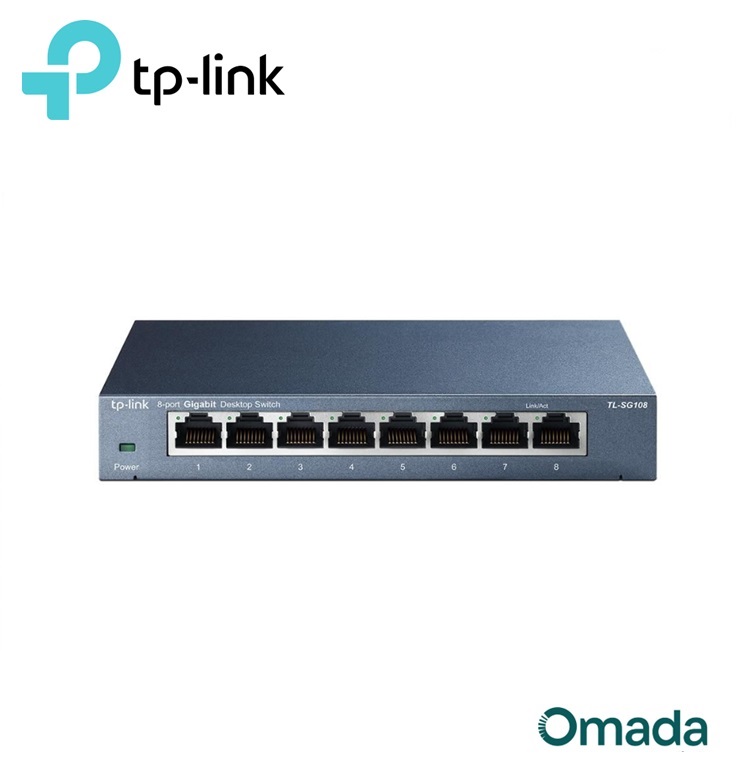 Tp-Link Omada TL-SG108 Switch Gigabit de bureau 8 ports 10/100/1000Mbps