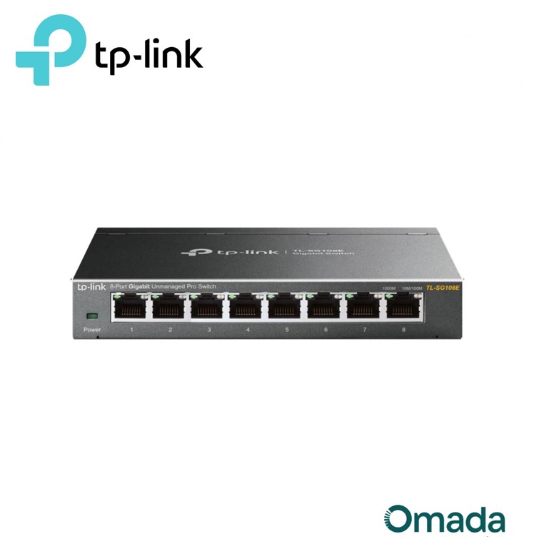 Tp-Link Omada TL-SG108E Switch Gigabit Easy Smart 8 ports 10/100/1000Mbps
