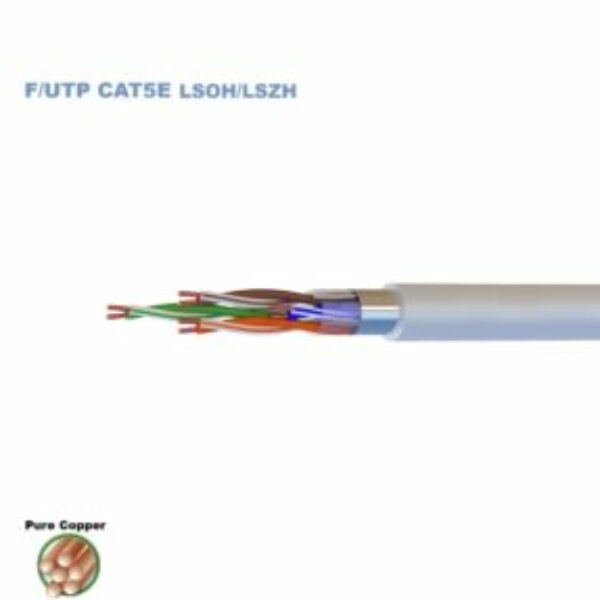 Câble Ethernet CAT5e F/UTP AWG24 Cu LSOH/LSZH classe Eca