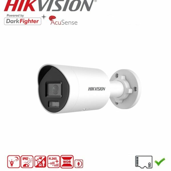 HIKVISION DS-2CD2046G2H-IU Camera Bullet 4MP DarkFighter Acusense