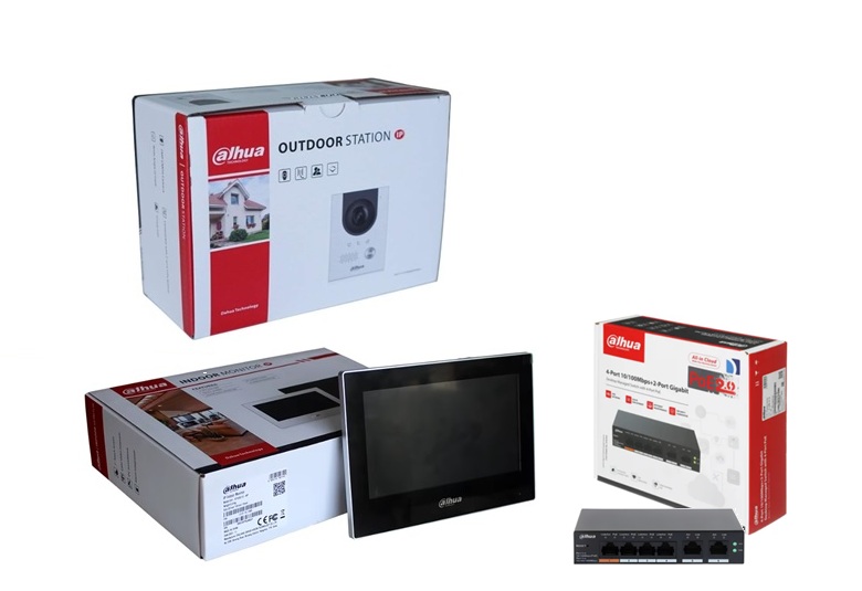 Dahua DHI-VTO2202F-P-S2 Kit Complet Interphone Video IP 1 Bouton d'appels