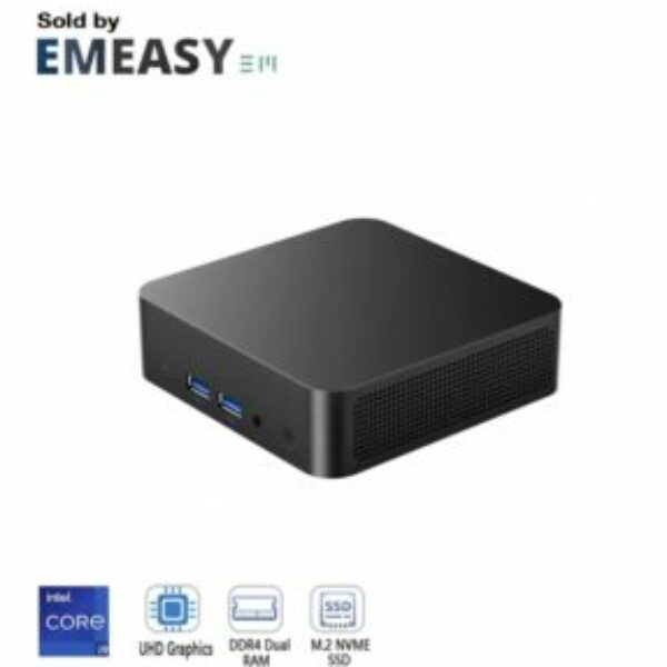 EM Mini PC - PC de bureau - CPU Intel i9-8950HK - GPU Intel UHD 630 graphics - DDR4, SSD M.2, WiFi 6