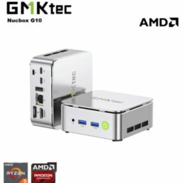 GMKtec NucBox G10, Mini PC, CPU AMD Ryzen 5 3500U, GPU Radeon Vega 8, 16Gb DDR4, 512Go/ 1TB M.2 NVMe, WiFi 5, BT5.0, Desktop-Pc
