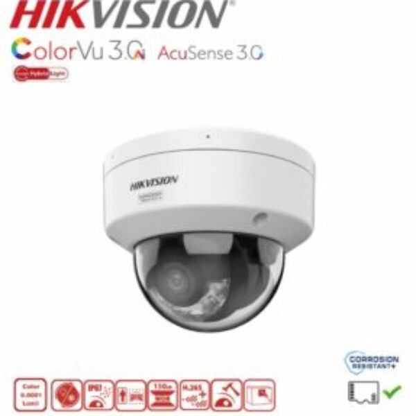 HIKVISION DS-2CD2147G3-LIS2UY Domecamera 4MP ColorVu 3.0 AcuSense 3.0 HybridLight