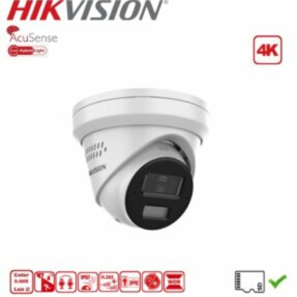 HIKVISION DS-2CD2383G2-LI2U/SL (RB) Turretcamera AcuSense, 8MP 2,8mm