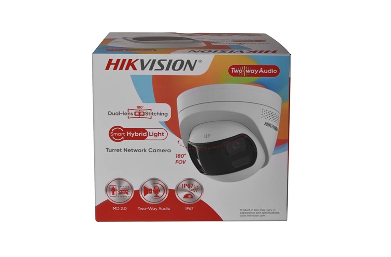 HIKVISION DS-2CD1383G2P-LIUF/SL Camera tourelle panoramique, 8MP 4K - 2,8mm