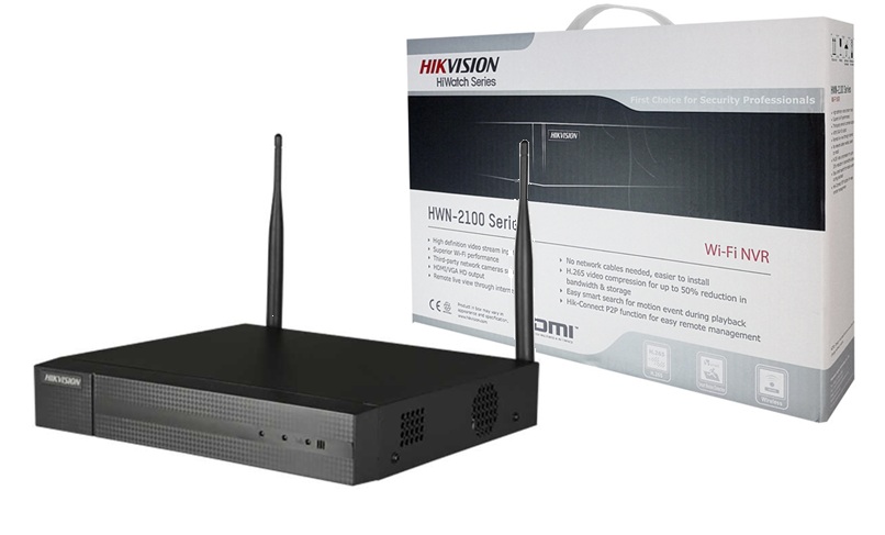 Hikvision HWN-2108MH-W enregistreur NVR IP WiFi, H.265+, jusqu'à 8 caméra