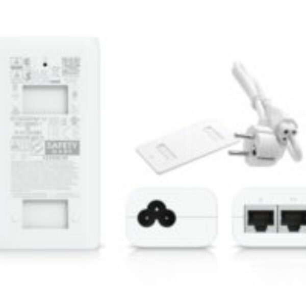 Ubiquiti U-POE-af Adaptateur d'alimentation, PoE standard injecteur IEEE 802.3af, Gigabit PoE 15W