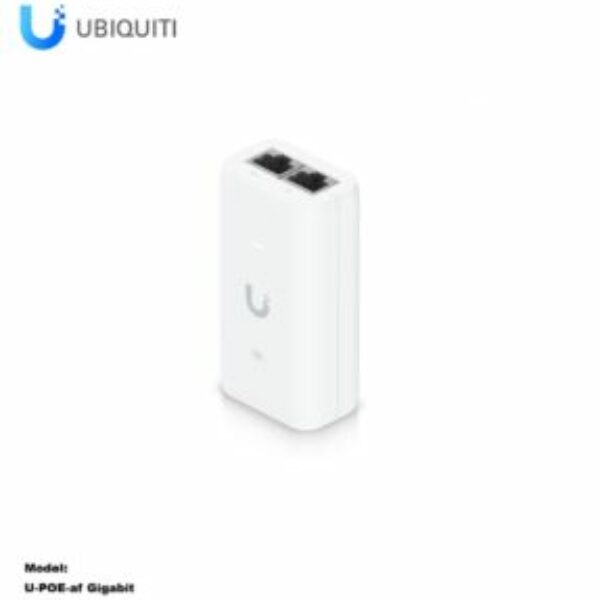Ubiquiti U-POE-af Adaptateur d'alimentation, PoE standard injecteur IEEE 802.3af, Gigabit PoE 15W