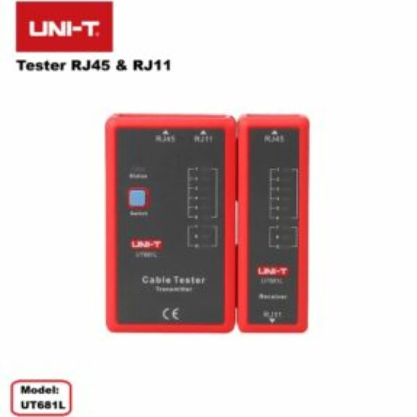 UNI-T netwerkkabeltester RJ45 LAN Ethernet + RJ11 - UT681L